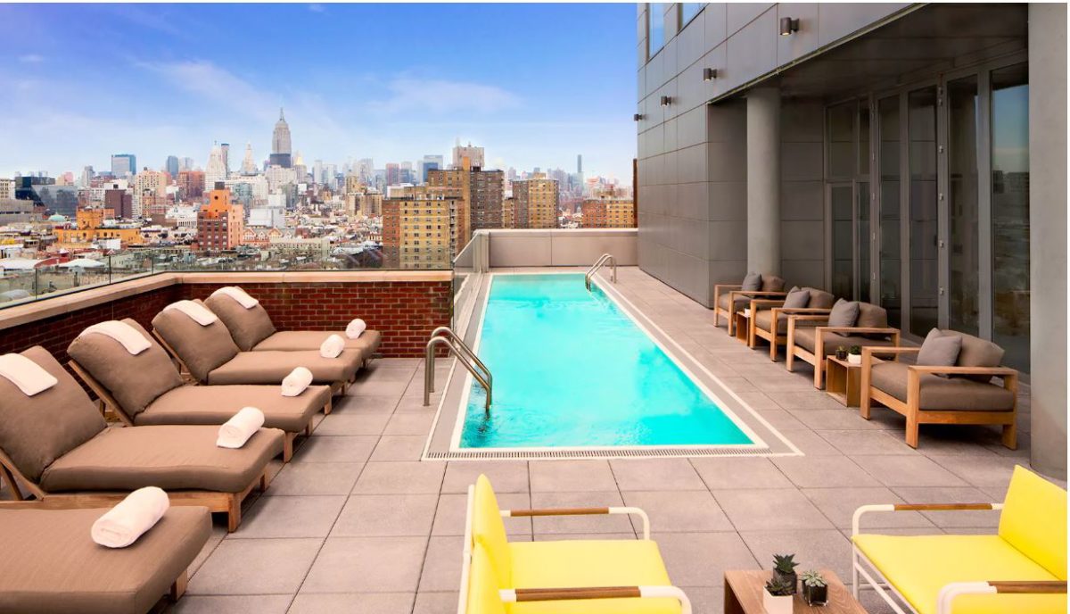 Daytime pool for hotel guests - www.mrpurplenyc.com