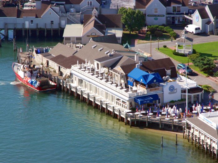 Located on the water at the edge of the entrance to Montauk Harbor -www.gosmans.com 