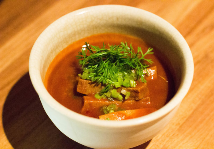 Pujol Lengua - Beef Tongue, chile guajillo broth