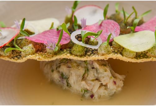 Quintonil Crab Tostada