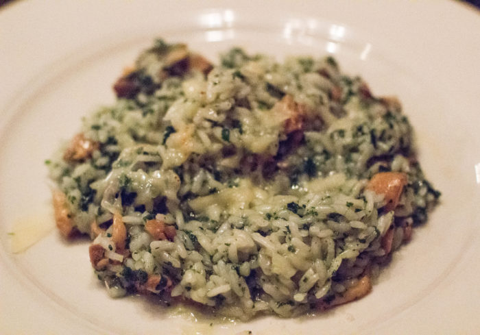 Il Buco Risotto, hedgehog mushrooms nettles, podda classico - $24