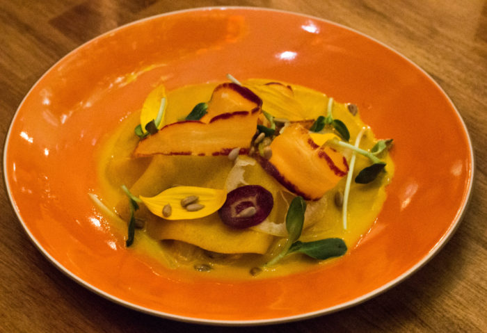 Olmsted Carrot Crepe, Surf Clam, Sunflower 