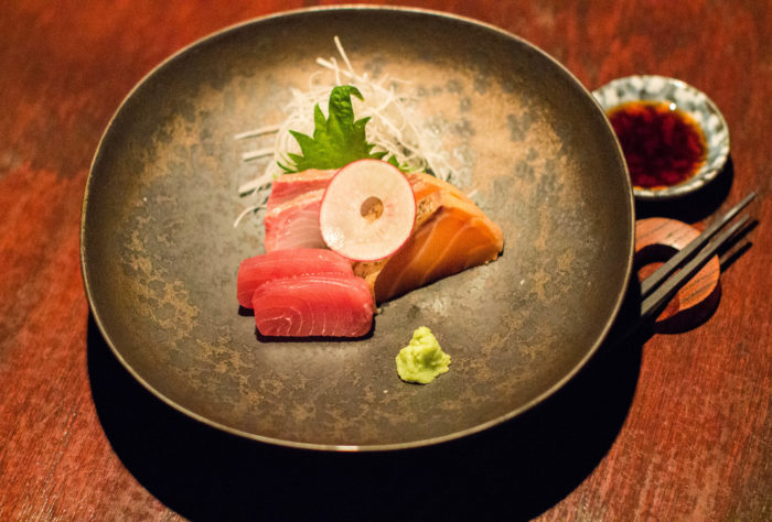 Zenkichi tasting menu 2nd course - Three Kinds of Chef’s Premium Sashimi