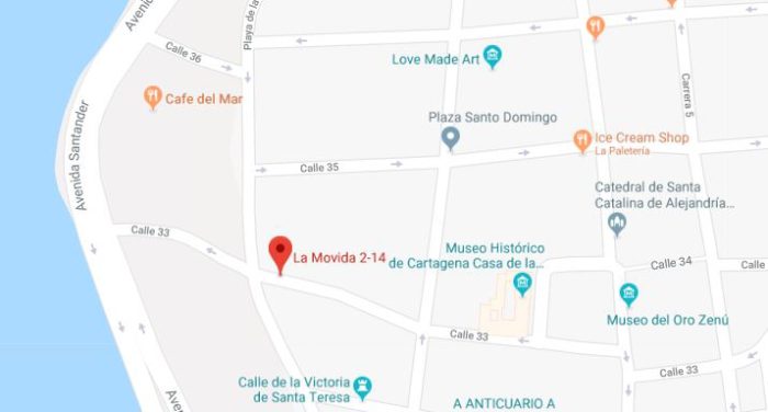 la movida cartagena map