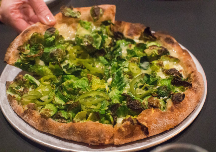 Loring Place Brussels Sprouts pizza