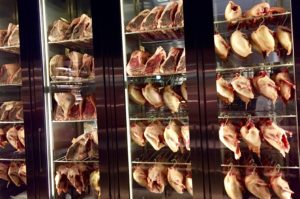 Momofuku Ko meat fridge refrigerator