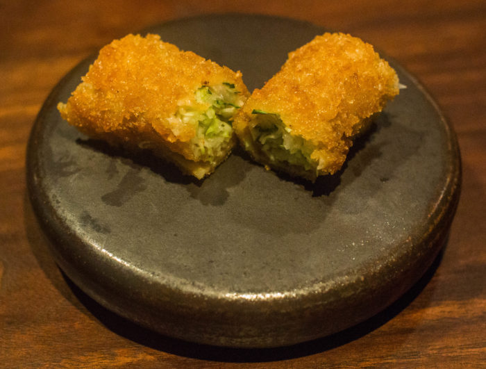 Momofuku Ko Katsu Roll made with the skate's fried breading