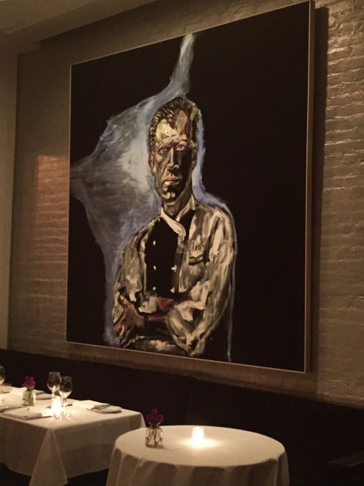 Wallse Chef Kurt Gutenbrunner portrait by Julian Schnabel