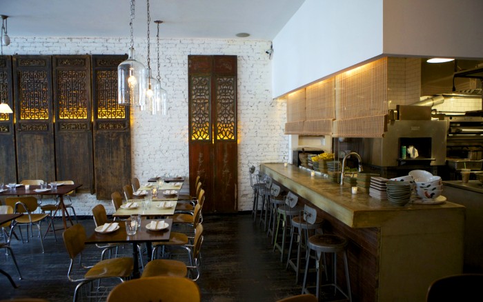 Dining room and open kitchen 