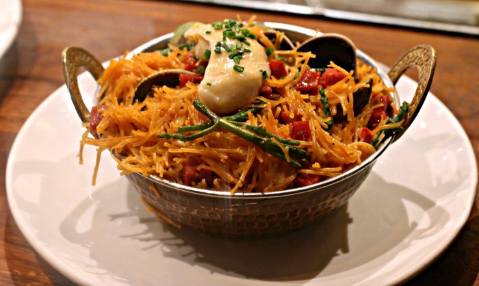 Casa Mono - Fideos with Chorizo, Sea Beans and Clams $18