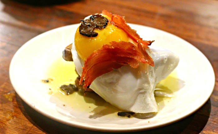 Casa Mono - Duck Egg with Mojama and Black Truffles