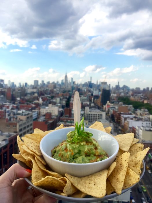 The Crown Rooftop Chips & Guacamole