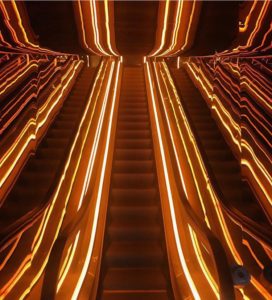 Public Hotel Rooftop escalators