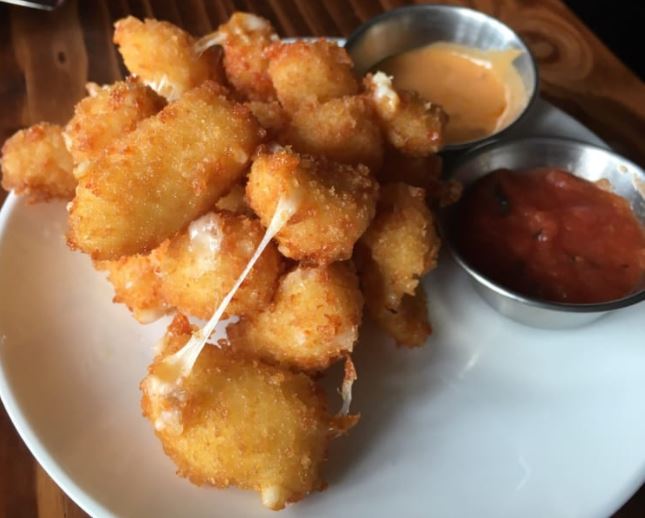 Emmy squared cheese curds