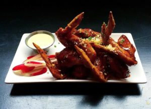 Emily Clinton hill brooklyn Nguyen's Hot Wings, gochujang, radish, ranch - $14