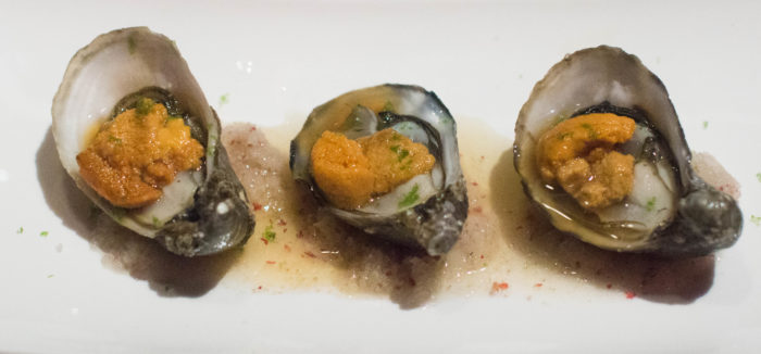 Cote Korean Steakhouse uni oysters