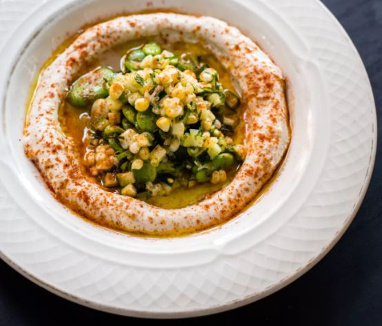 fairfax White Bean Hummus, cauliflower, pine nuts, flatbread ($15)