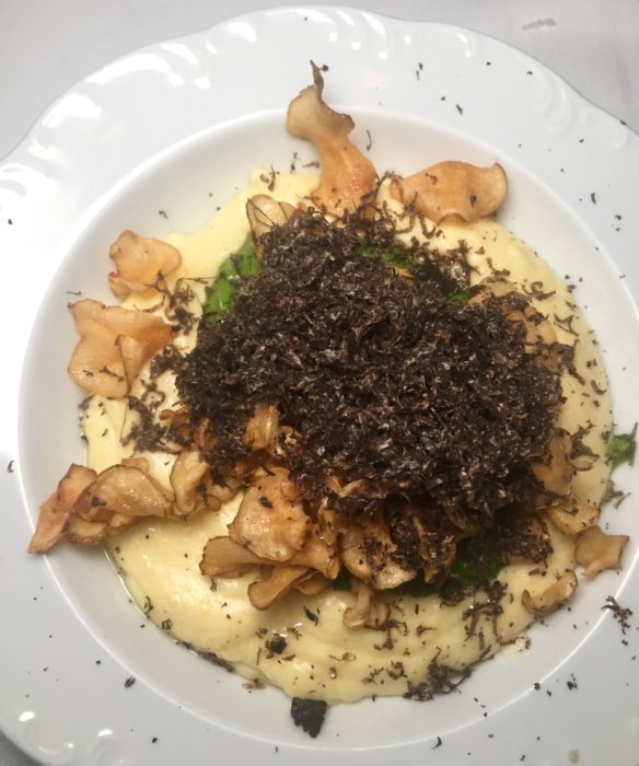 Truffle Polenta, broccoli, cheddar, sunchokes ($28) The loyal polenta