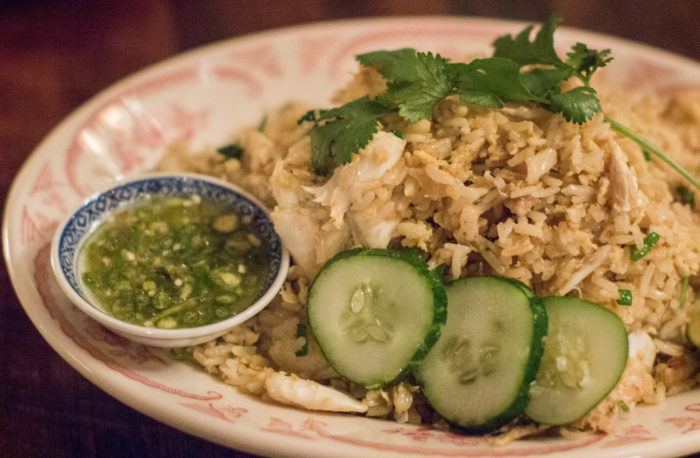 Kao Pat Puu - Traditional Crab Fried Rice with egg, cilantry & lime $26