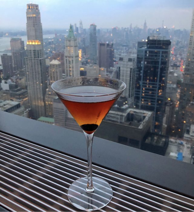 Manhatta restaurant nyc The Manhatta Cocktail manhattan cocktail with view