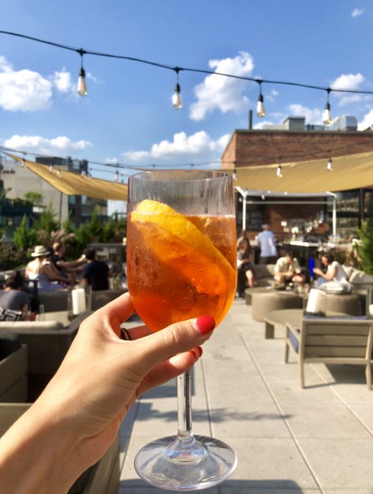 arlo soho rooftop aperol spritz